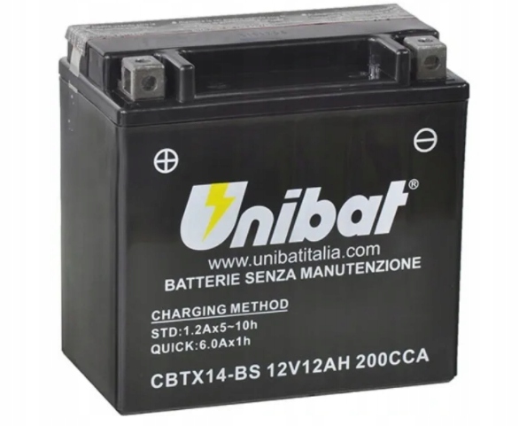 

Akumulator Unibat CBTX14-BS 12V 12AH 200A Katowice