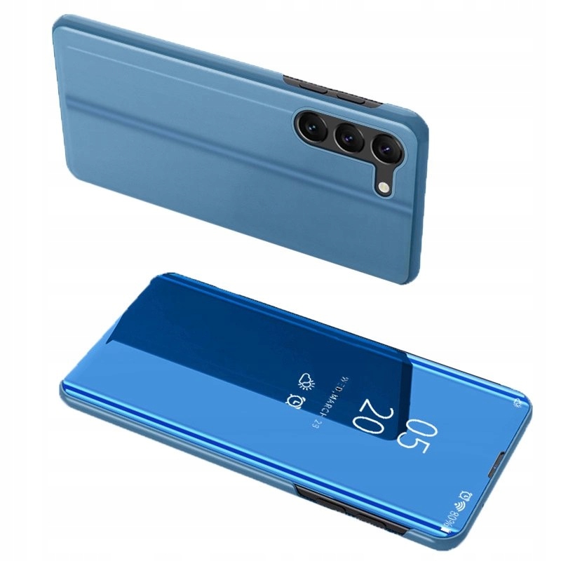 Clear View Case etui do do Samsung Galaxy S23+ pokrowiec z klapką niebies