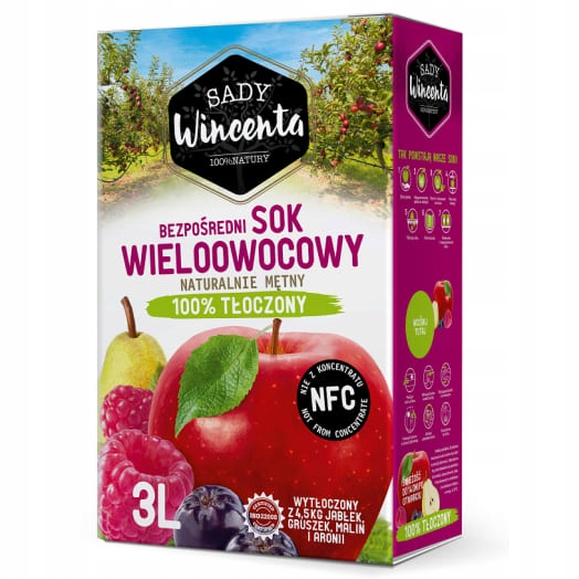 Levně Sady Wincenta Víceovocný džus v lisovaném kartonu