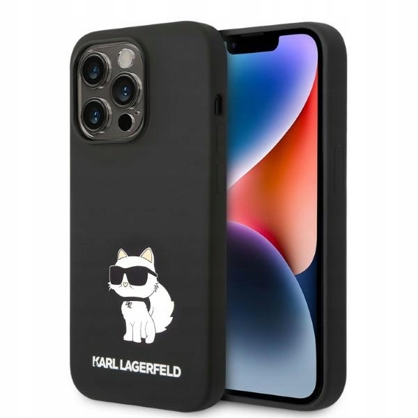 Pouzdro pro iPhone 14 Pro Max Karl Lagerfeld Hardcase Choupette Černé