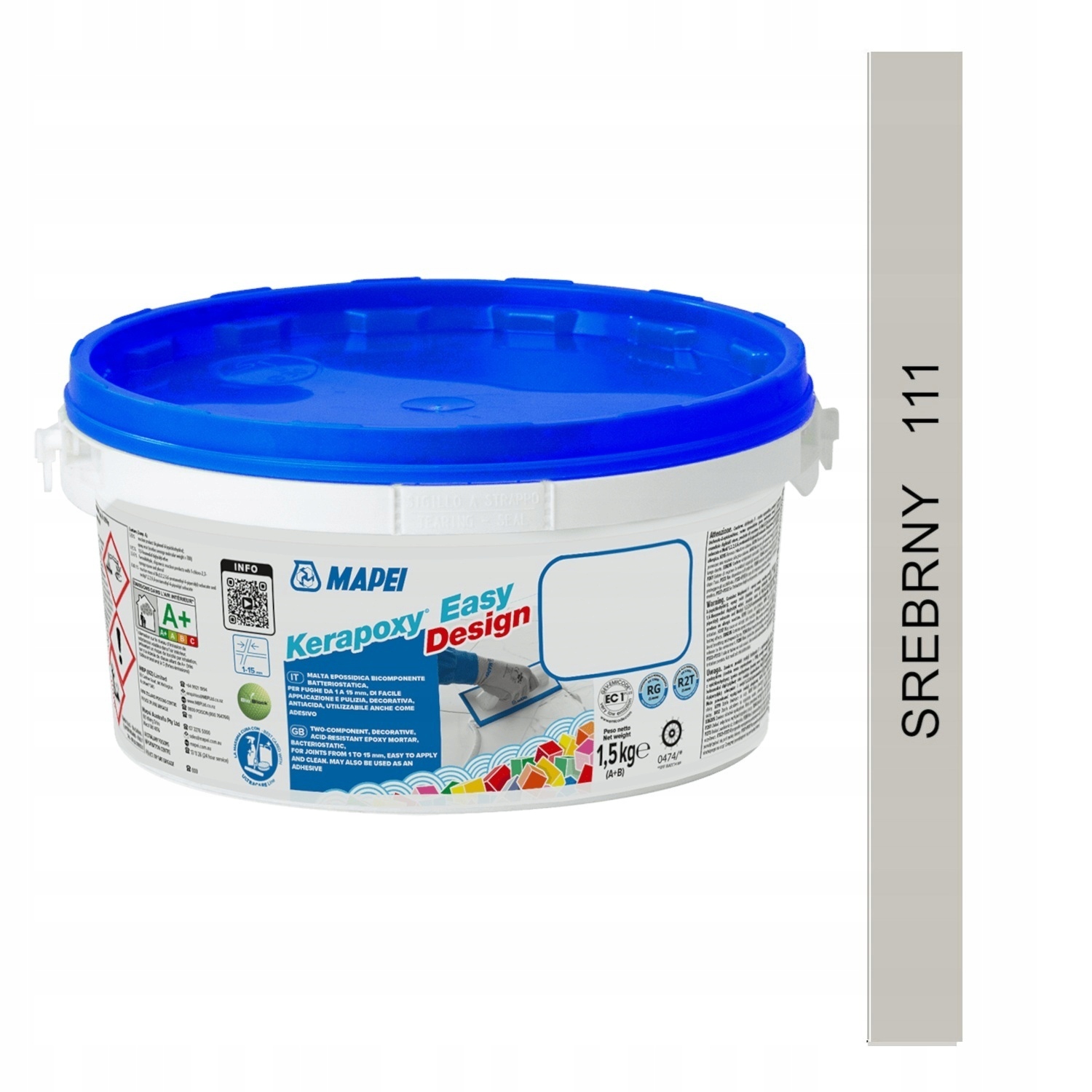 Mapei Kerapoxy Easy Design Fuga epoksydowa 1,5kg 111 Srebrny