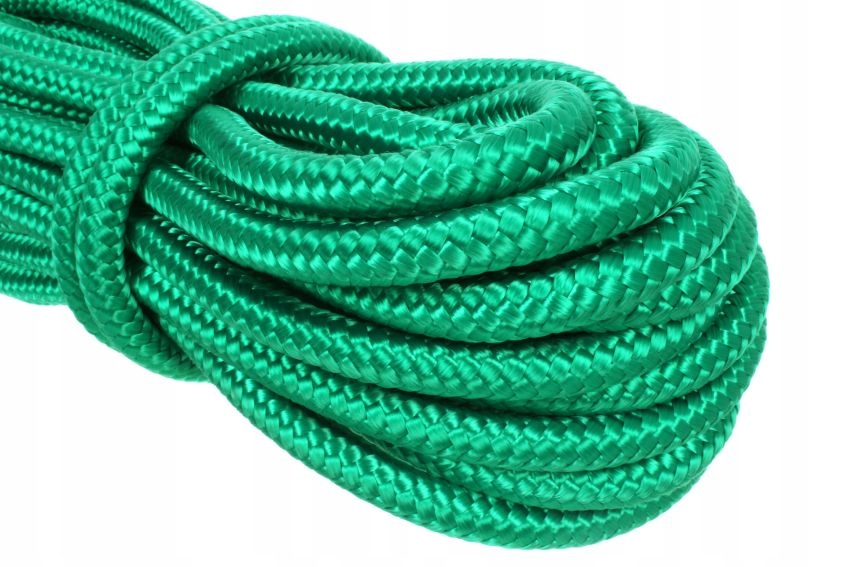 LINA POLIPROPYLENOWA 12MM / 100M ZIELONA ŻEGLARSKA Średnica 12 mm