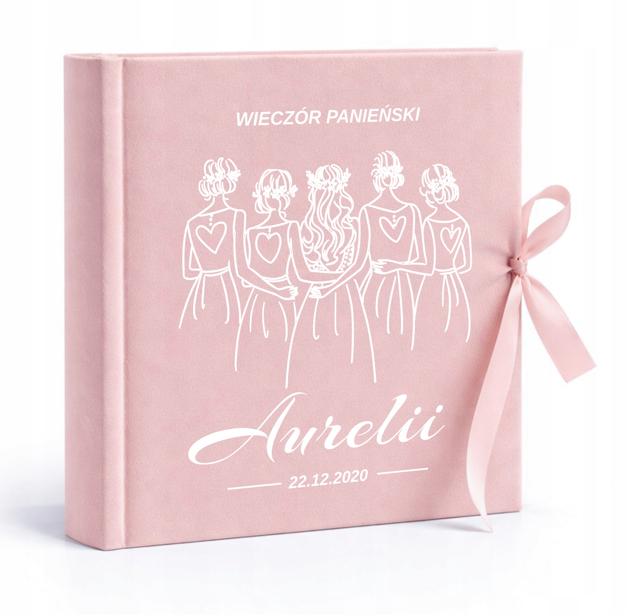Album na Wieczór Panieński Welurowy Personalizowany 25x25 40stKCZ Got
