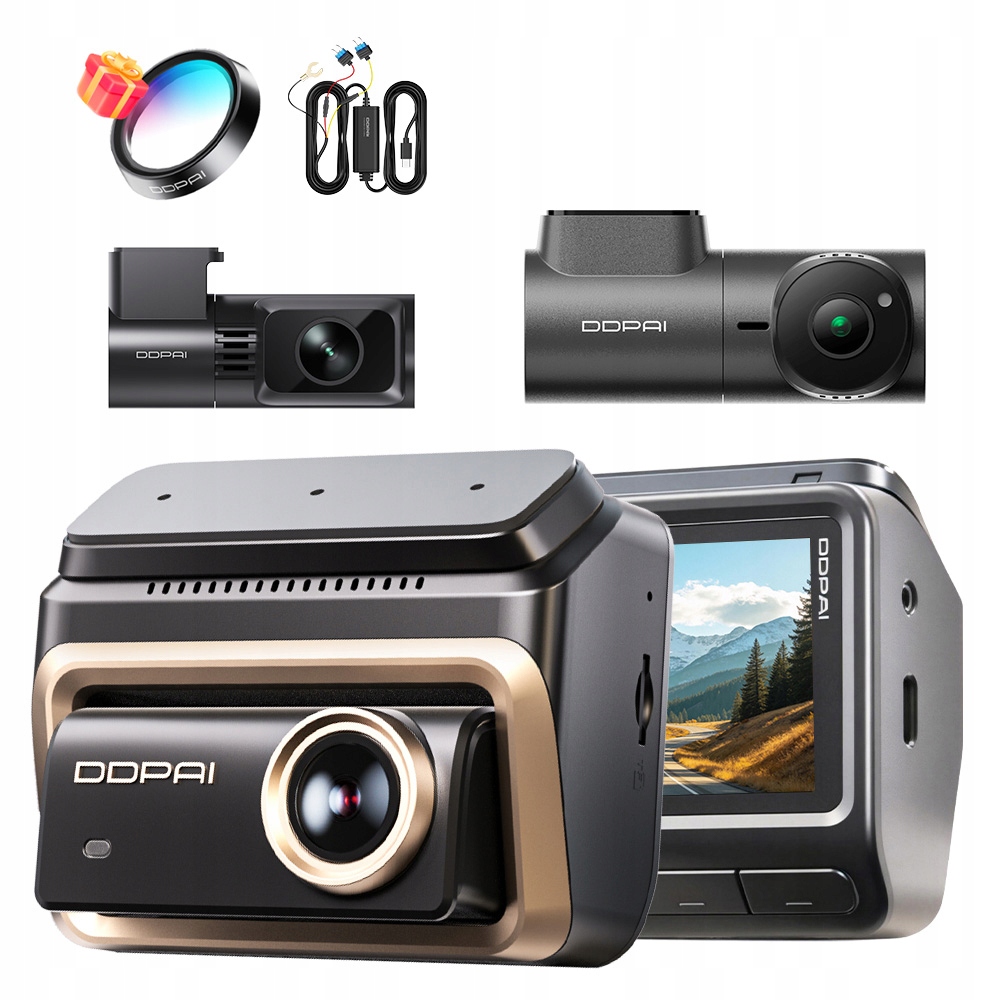 Kamera Videorekordér Ddpai Z90 Master 4K Hdr MINI3X Zadní Hardwire Kit