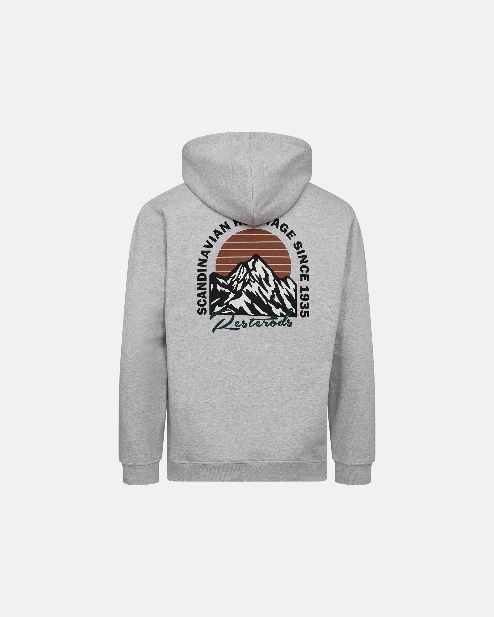 Resteröds Hoodie Pánská Mikina Bavlna Skandinávská Premium Print 2XL