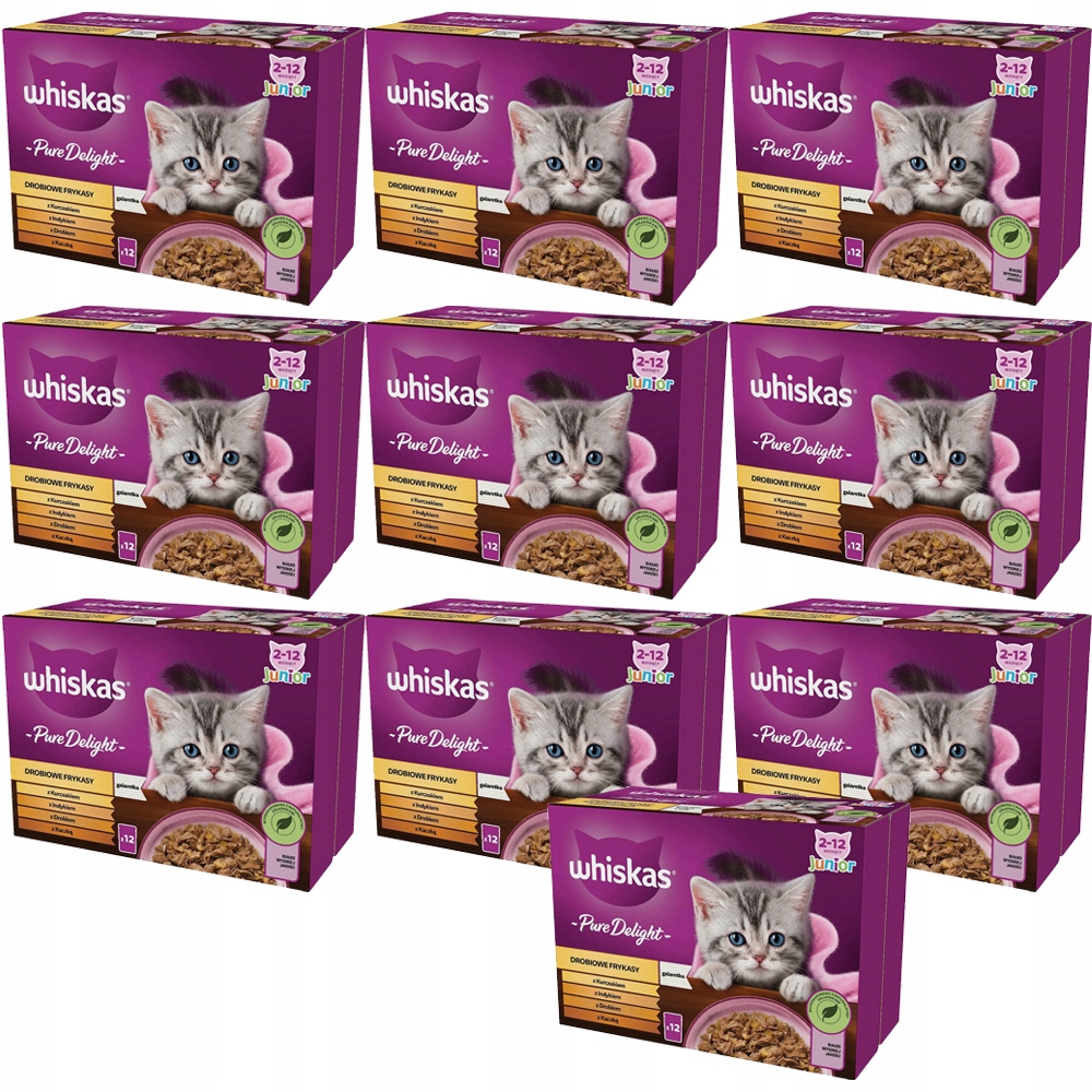 Whiskas Saszetka Drobiowe frykasy junior 120x85g 14464418471 Allegro.pl