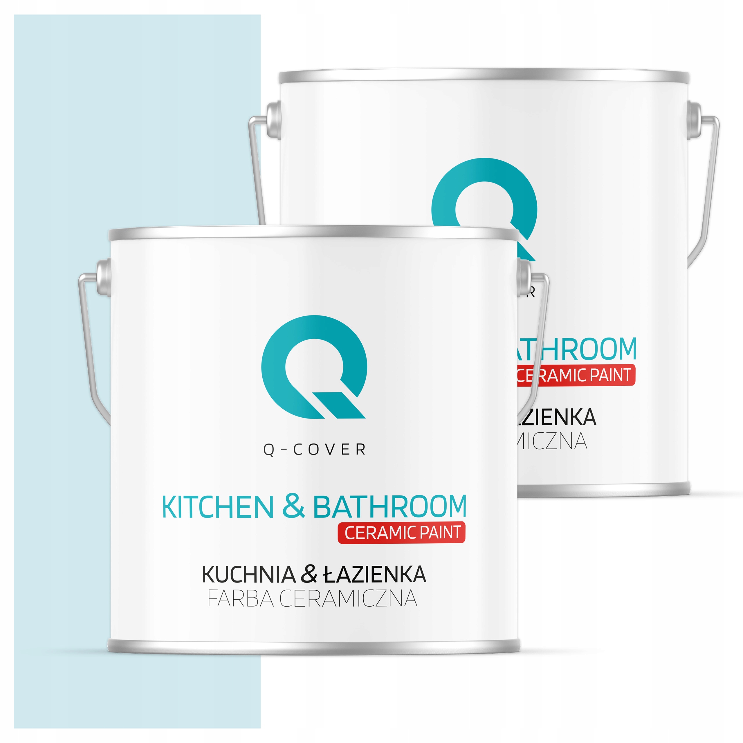 Farba do kuchyne a kúpeľne Umývateľná 5L Hlboká matná Biela v modrej farbe H0378