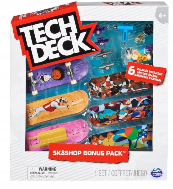 Fingerboard Spin Master Tech Deck 6-PAK Hopps