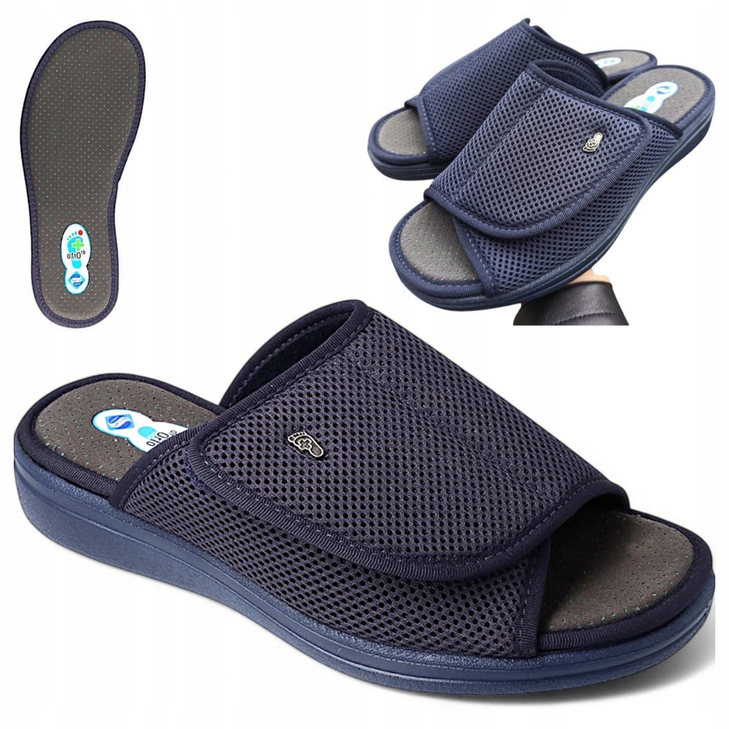 Dr Orto 42 Pánské pantofle na suchý zip pro domácí zdravotní ortopedické pantofle