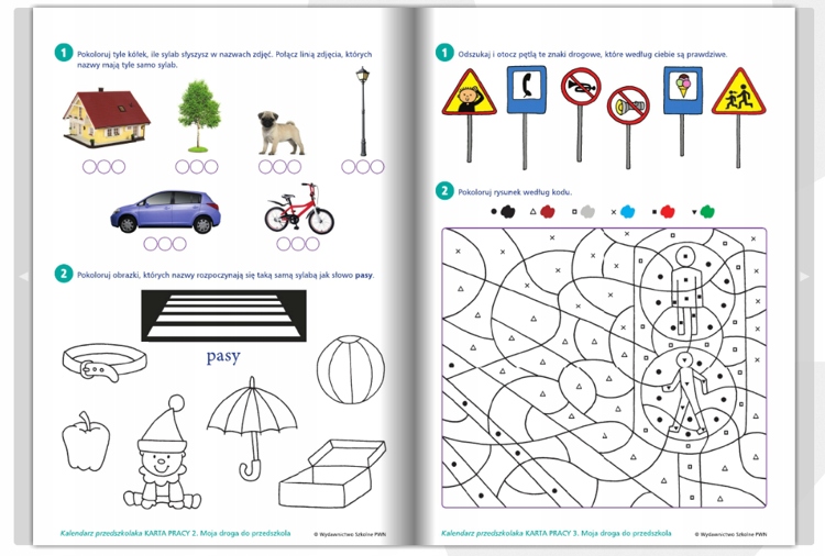 Kalendarz Przedszkolaka Pięciolatek Pakiet Box PWN Rok wydania 2012