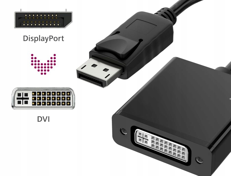 Hama ADAPTER wtyk Display port – gniazdo DVI 4K Marka Hama