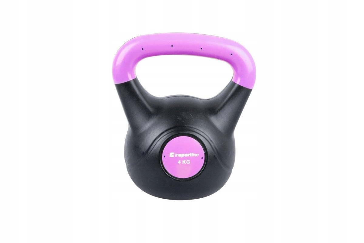HANTLA KETTLEBELL BITUMICZNA DARK 4KG INSPORTLINE