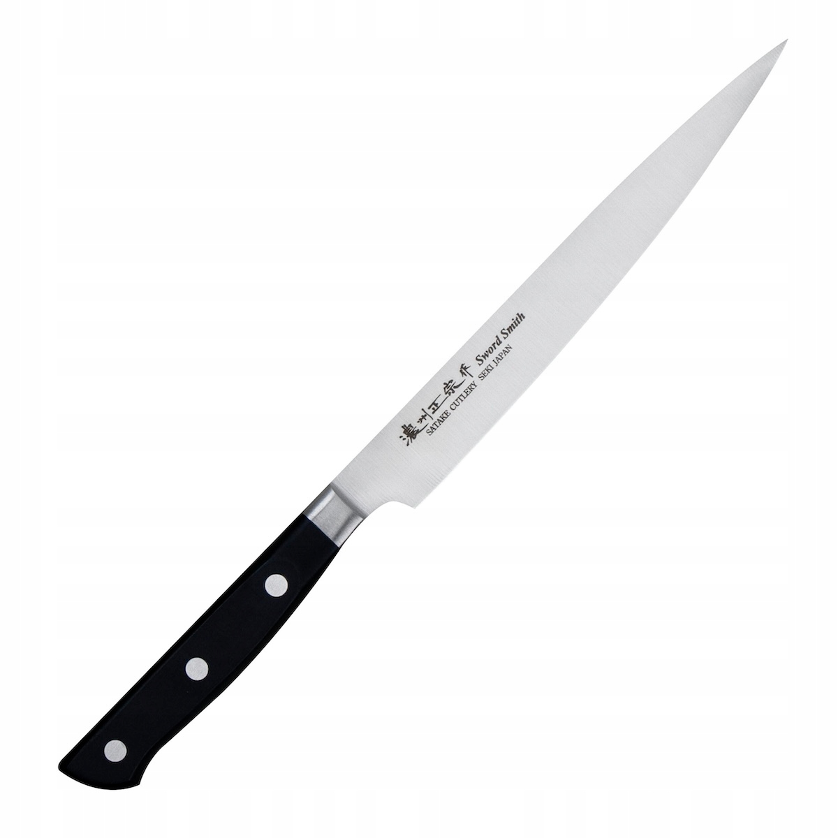 Satake Satoru Japonský ostrý kuchynský nôž na filetovanie 56-58 Hrc 17 cm