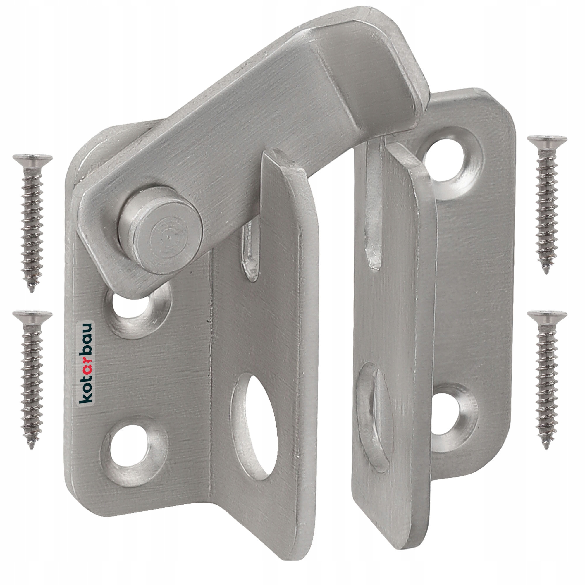 ZASUWKA DRZWIOWA STALOWA WRZECIĄDZ SKOBEL INOX 40X45 ZAMKNIĘCIE DRZWI MEBLI