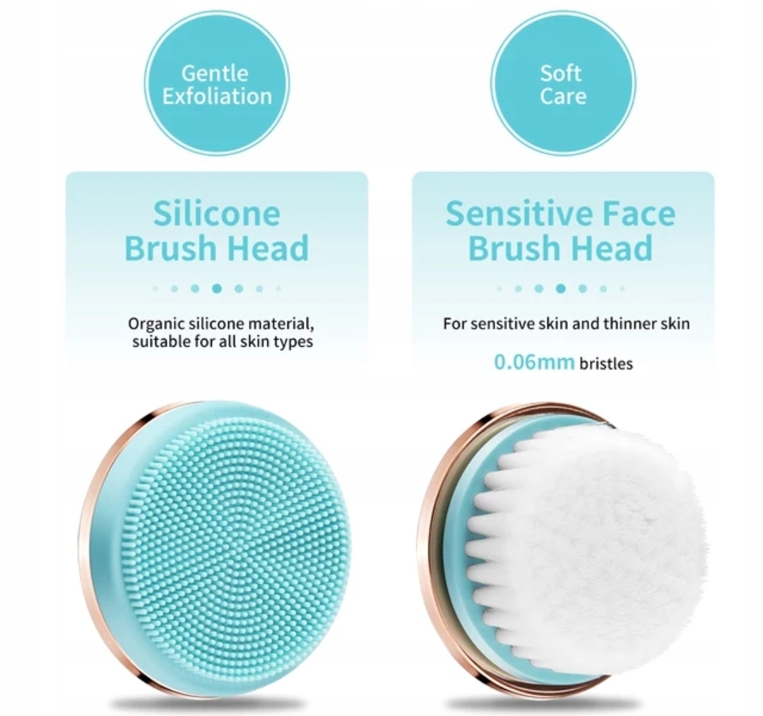 WODOODPORNA SZCZOTECZKA SONICZNA - 2 GŁOWICE MASAŻ EAN (GTIN) 5903624801037