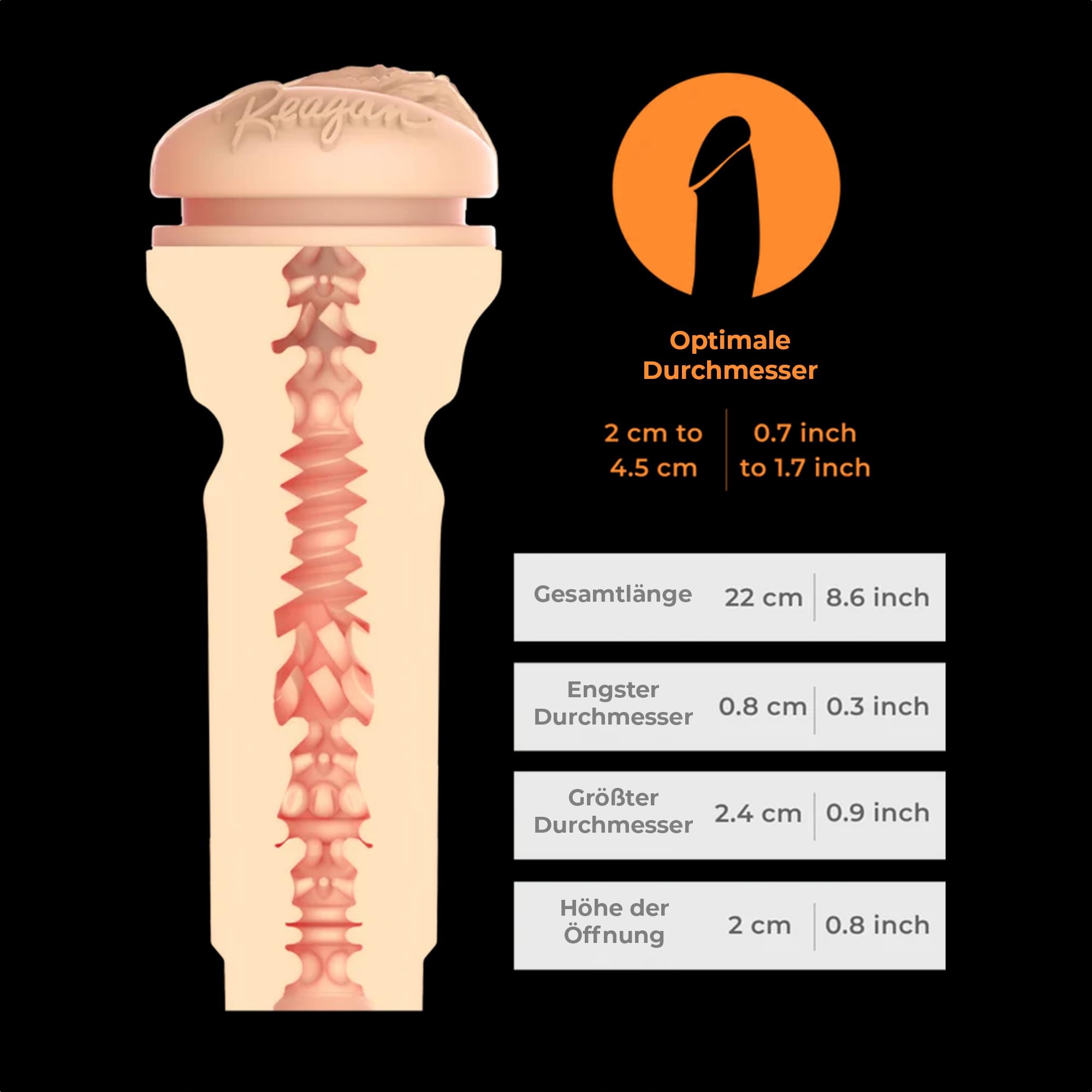 KIIROO Reagan Foxx Masturbator Dla Mężczyzn Realistyczny Design — miniatura 4