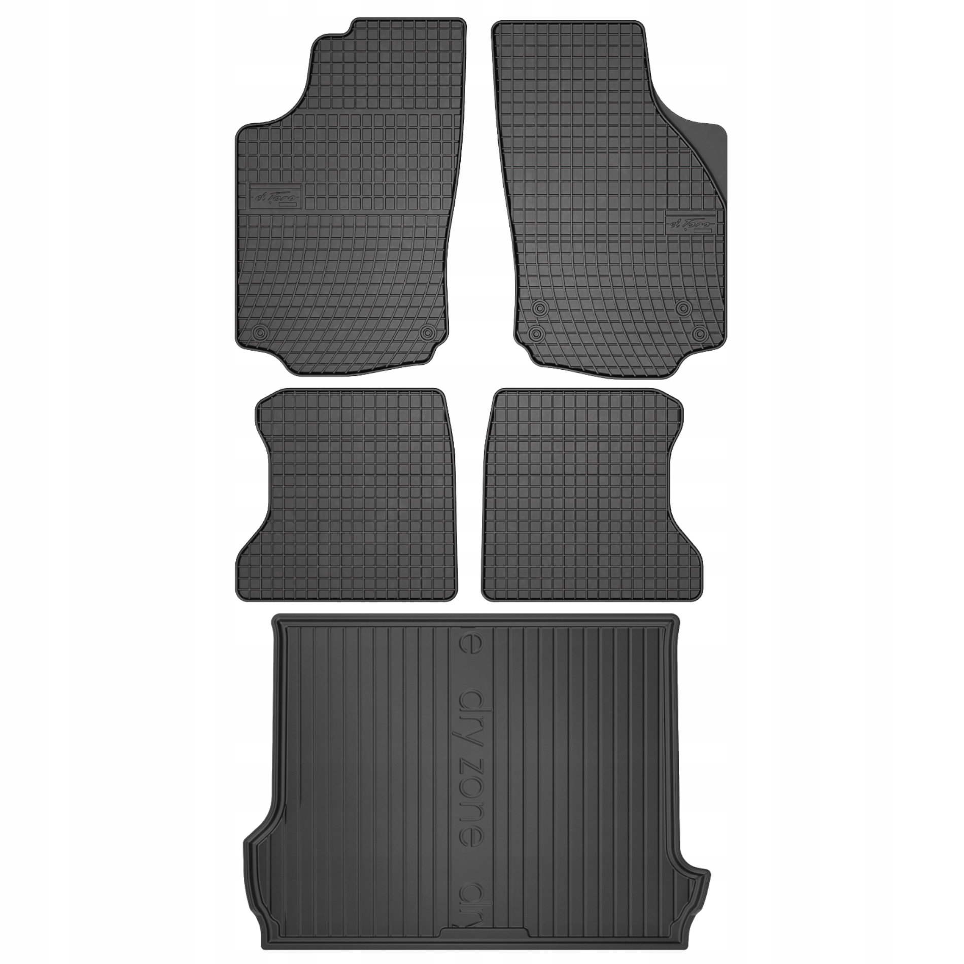 Gumové rohože rohož batožinového priestoru pre Opel Combo C 01-11