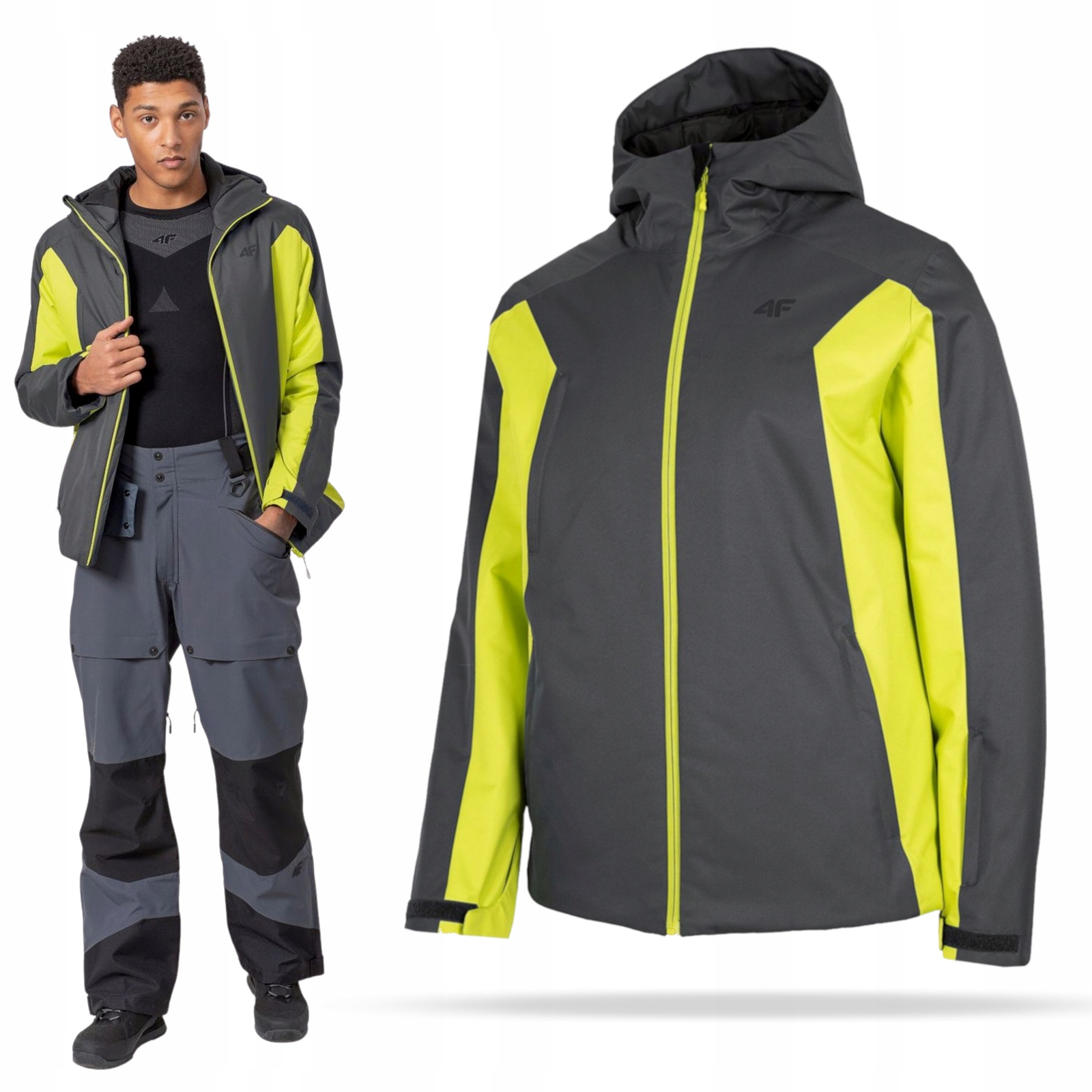 

Kurtka Narciarska Męska 4F Zimowa Oddychająca XL