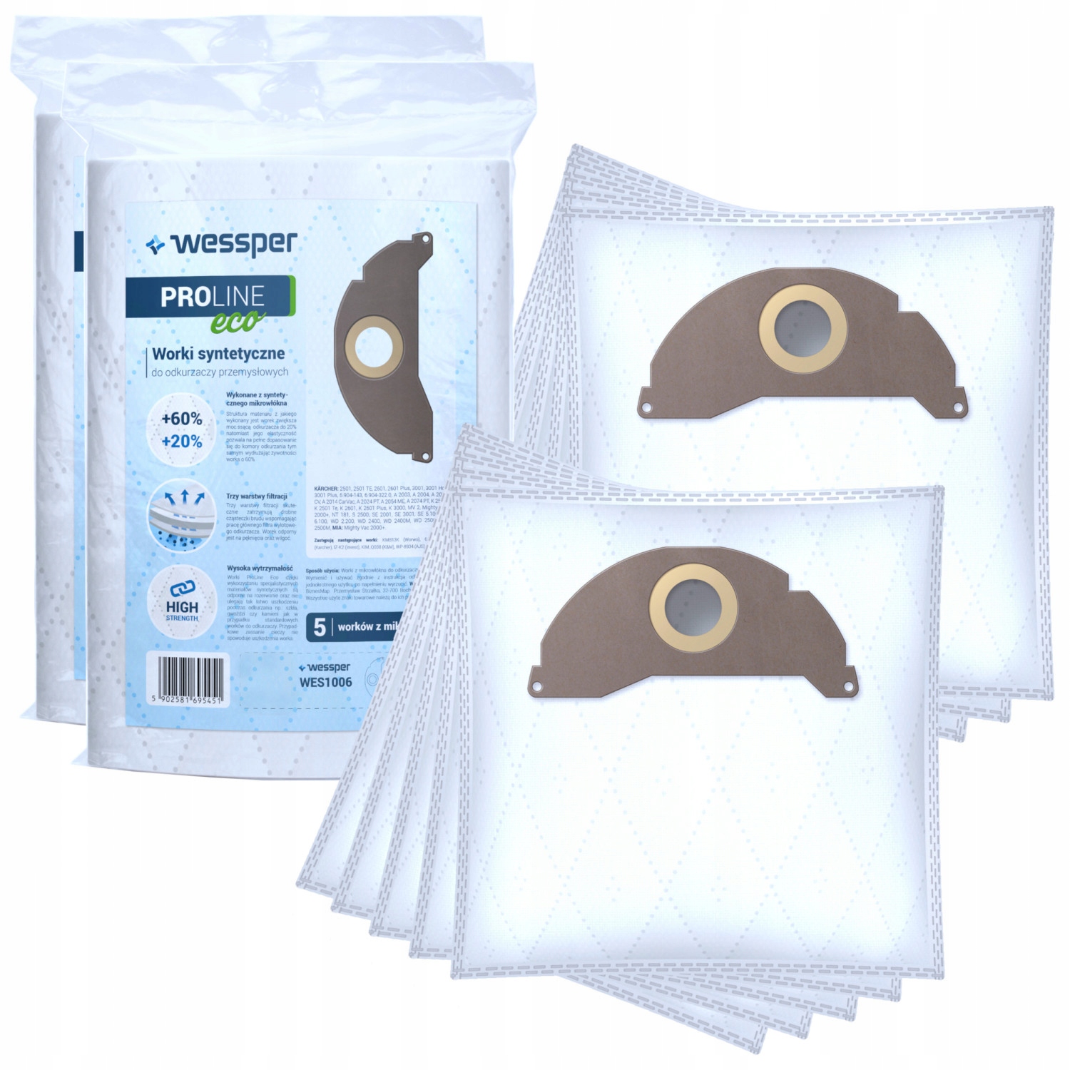 10 Worki DO KARCHER 6.904-322.0 WD2200 MV2 WD2 WD2