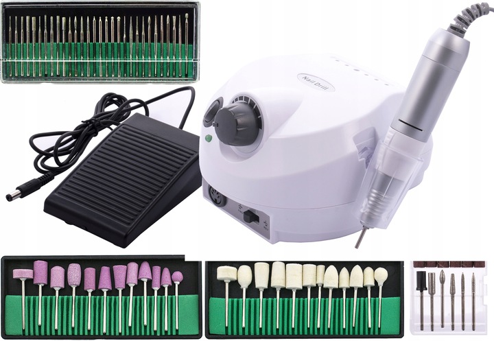 

Profesjonalna Frezarka do Manicure Mocna 65W Frezy