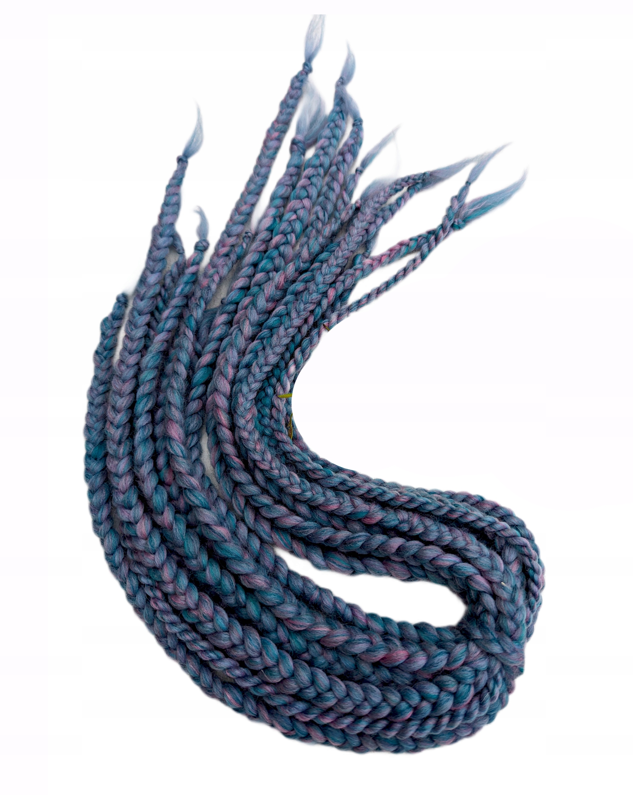 Vlněné copánky, fialové modré, Nebeské Vřesy, 10 kusů