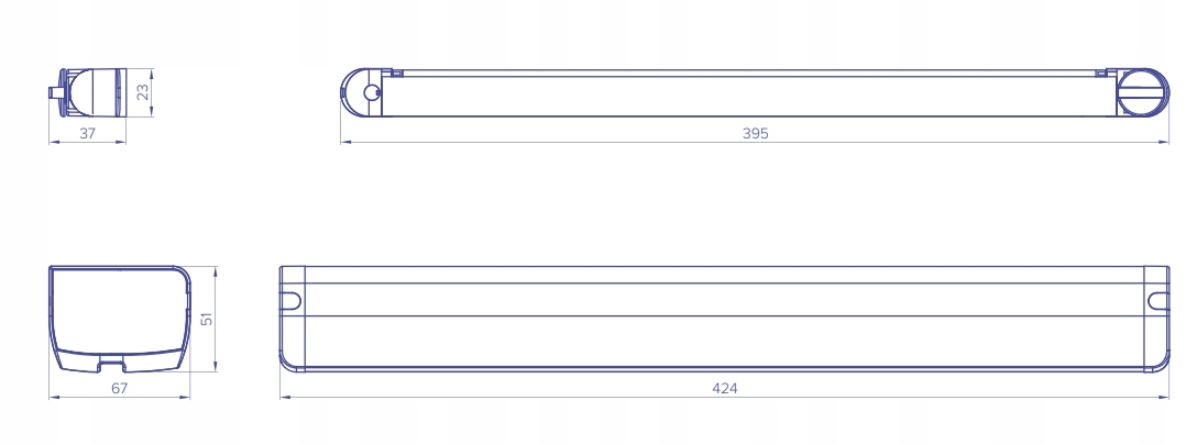 Ventilátor Ventair TRDn bílý Antracit akustická digestoř