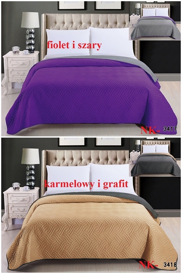 NARZUTA 220x240 na łóżko narzuty dwustronna kapa Wymiary 220x240cm