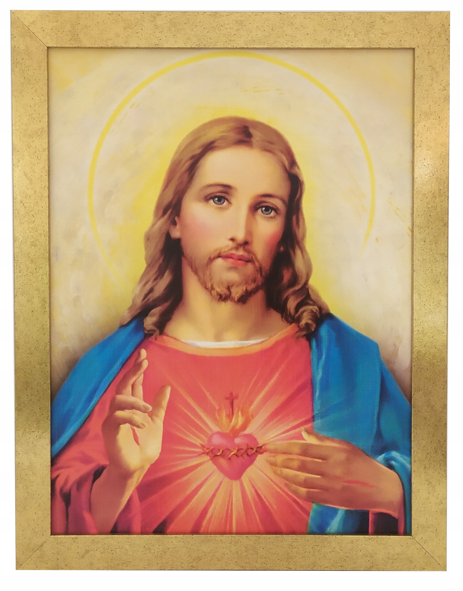 

Św. Obrazy Na Ścianę Serce Jezusa Marii Złota Rama