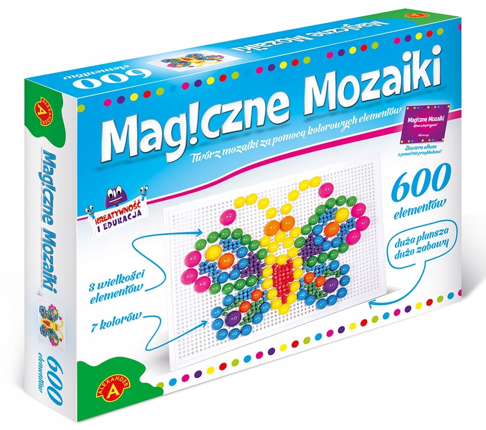 

Magiczne Mozaiki Kreatywność I Edukacja 600 el 5+