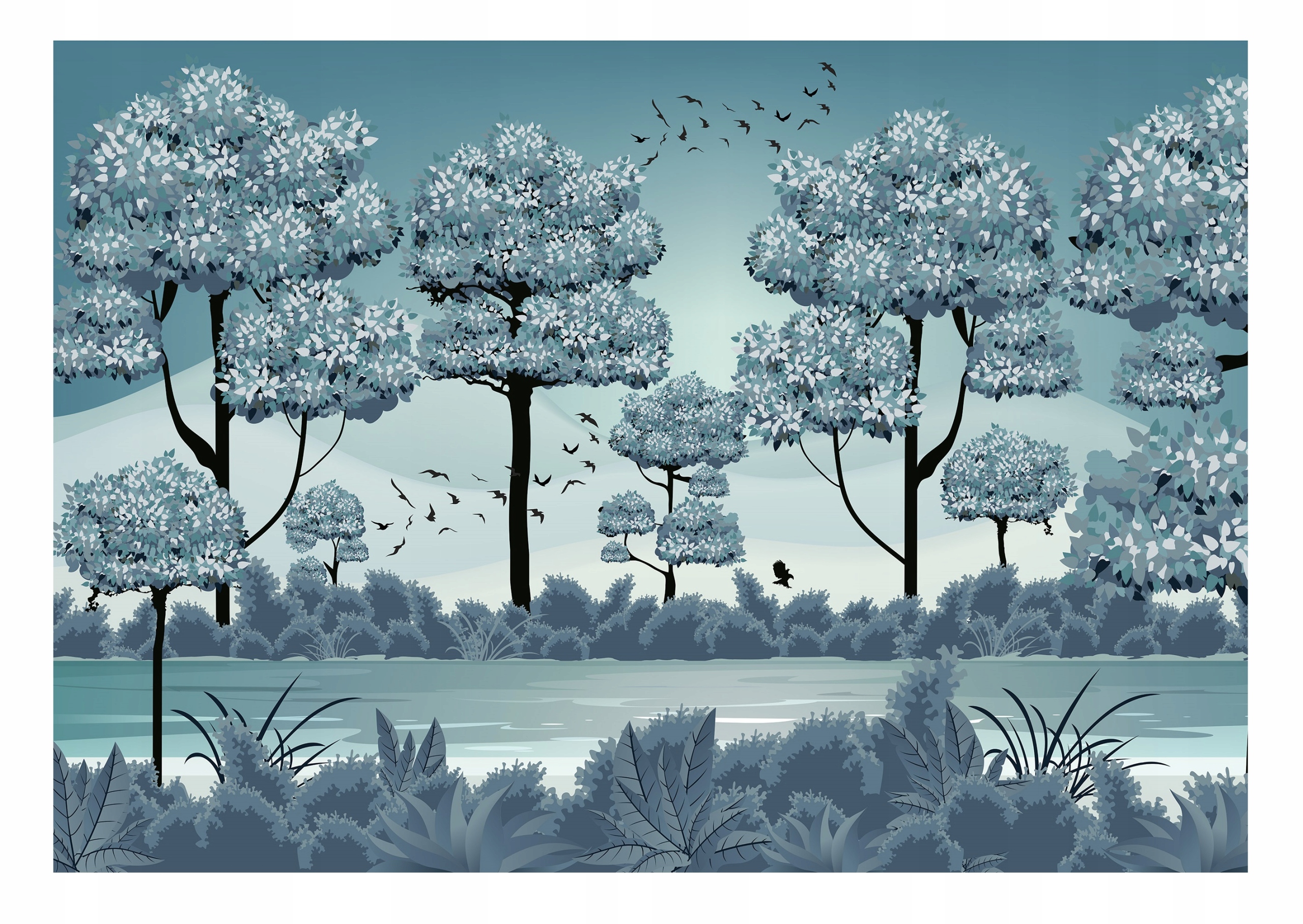 Fototapeta Les Pre Deti Na stenu Stromy 416x254