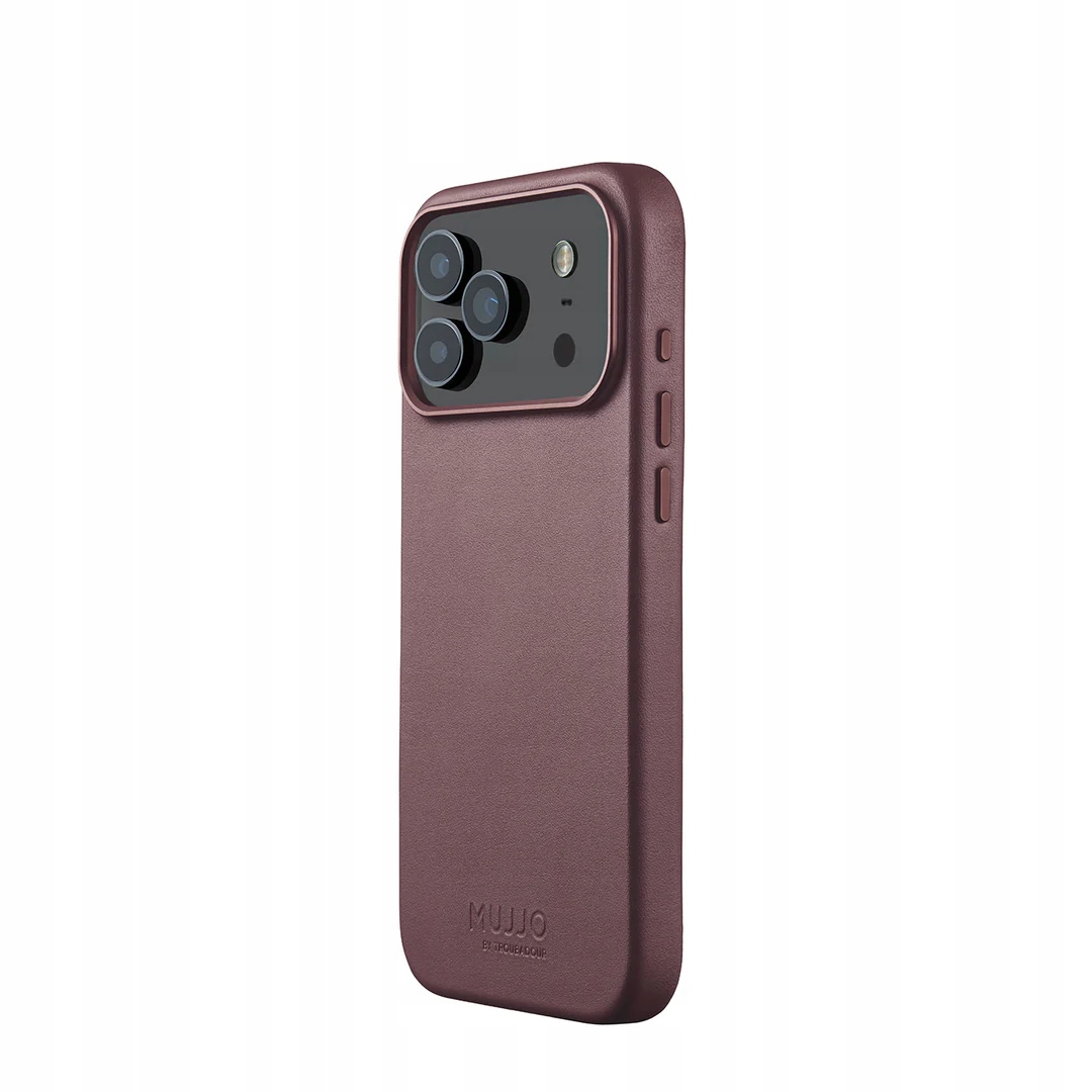 pouzdro zadní kryt kryt Mujjo pro iPhone 17 Pro Max MagSafe červený