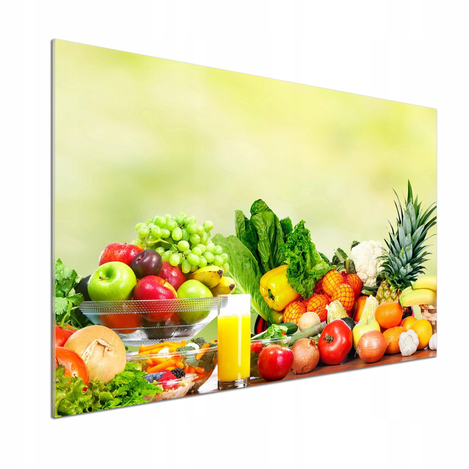 Panel do kuchyne Zelenina a ovocie 100 x 70 cm Lepidlo