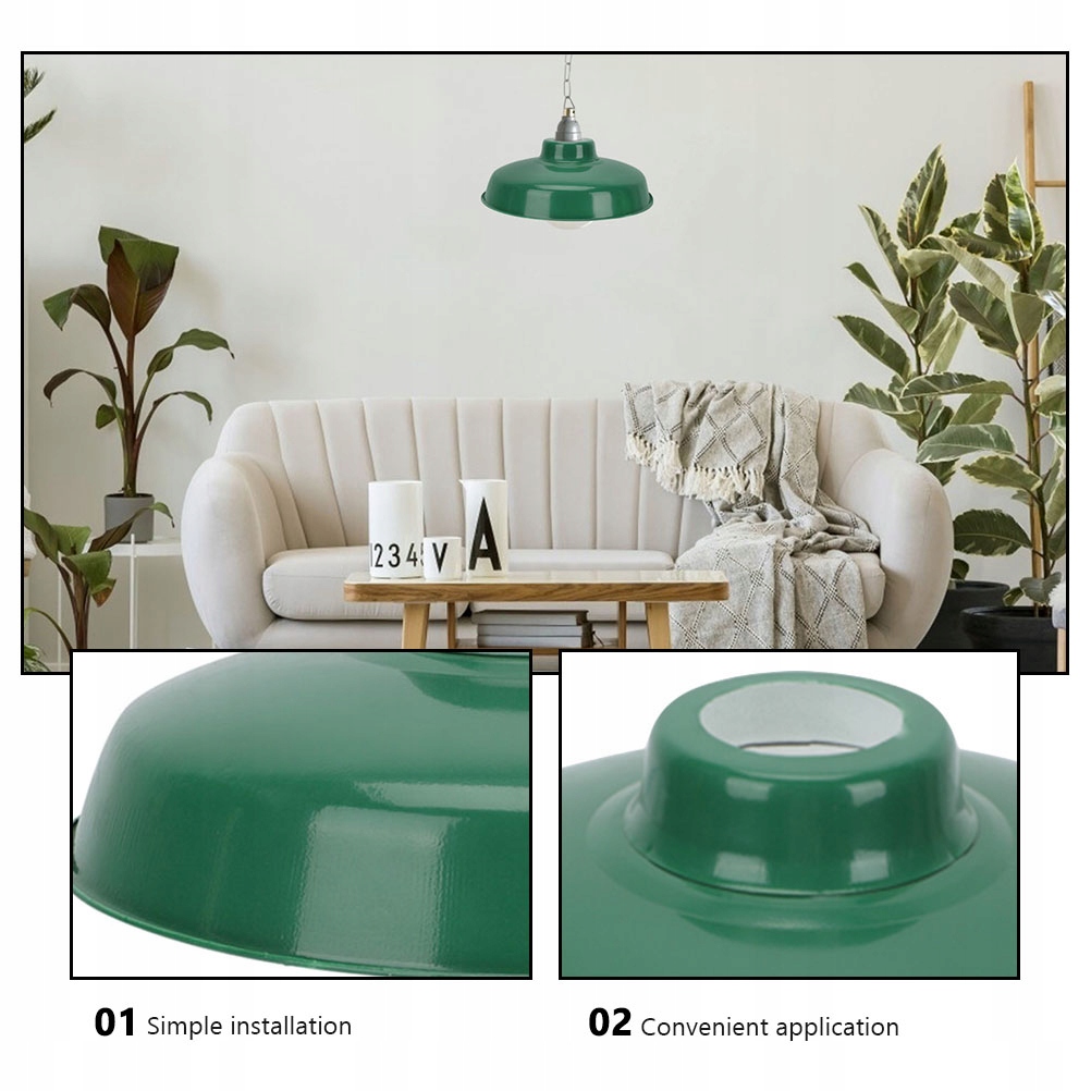 VINTAGE EMALIOWANY Klosz WISZĄCEJ KOPUŁKI Kod producenta 13395513