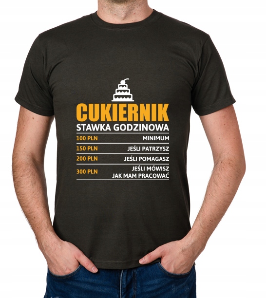 

koszulka Cukiernik stawka godzinowa prezent