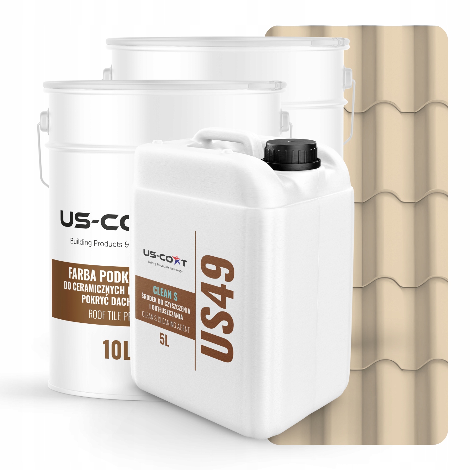 Farba Na Keramické Strešné Tašky Sada Krémovo-béžová Ral 1015 74m2 Satén