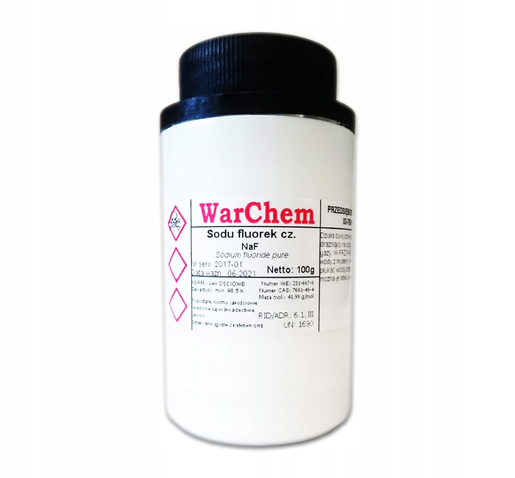 

Fluorek Sodu 100g Warchem [55044]