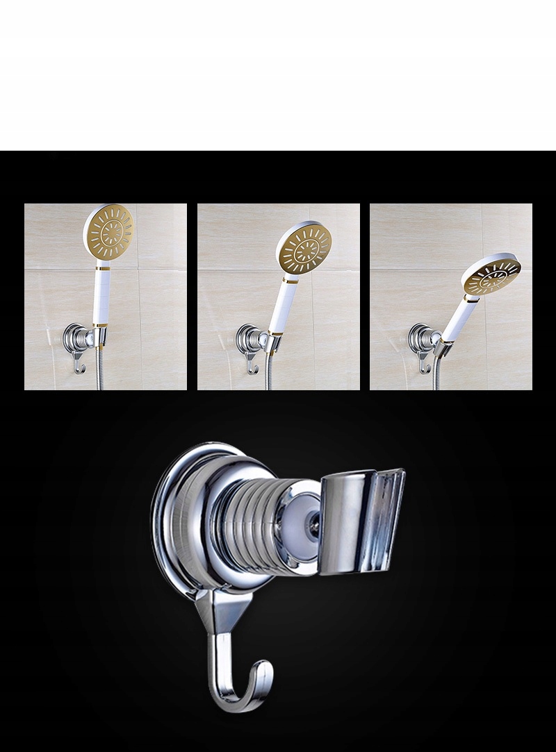 UCHWYT SŁUCHAWKI PRYSZNICOWEJ Z WIESZAKIEM CHROM Stan opakowania oryginalne