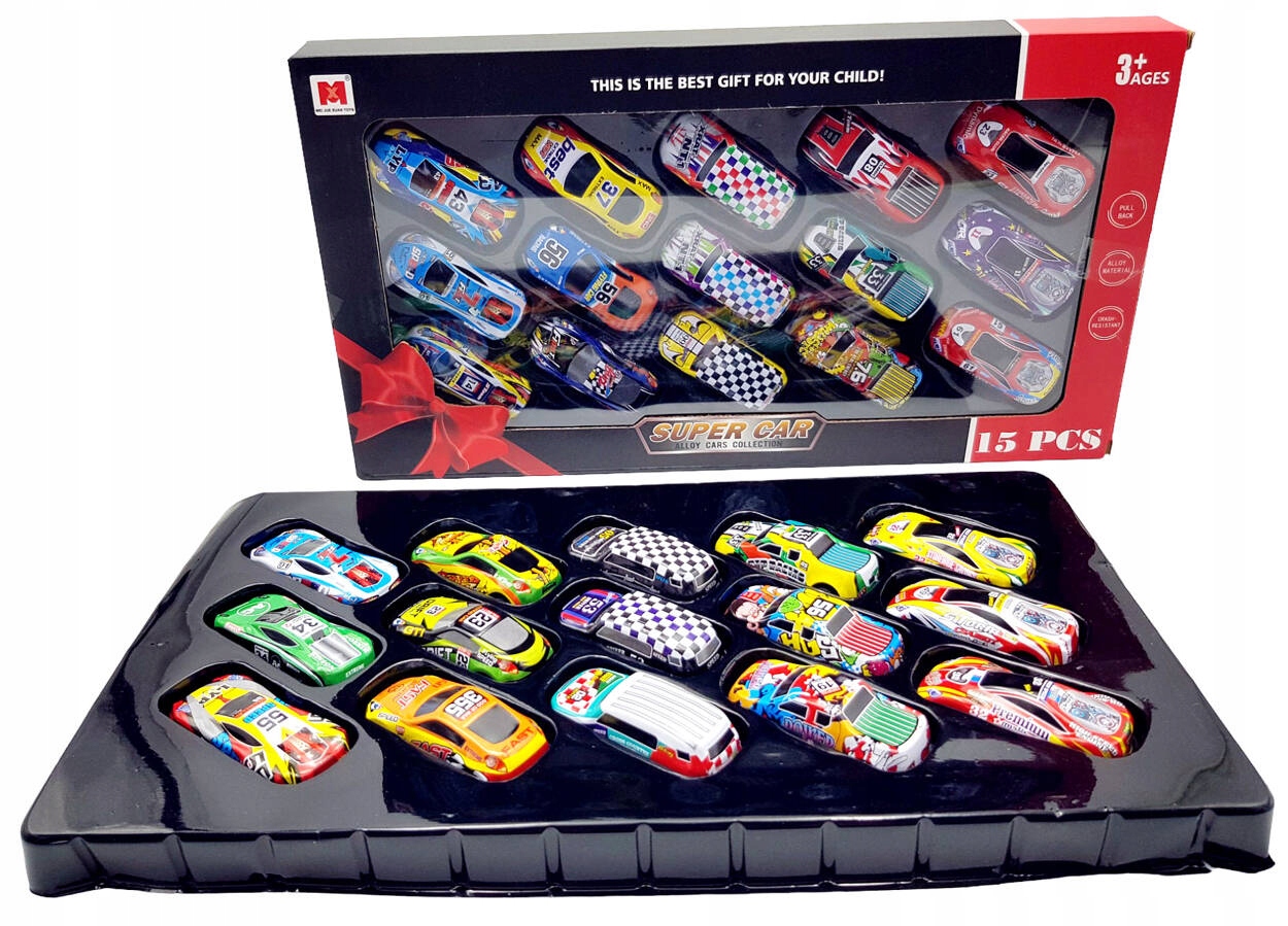 RESORAKI z napędem ZESTAW AUTEK SAMOCHODÓW AUTA Wiek dziecka 3 lata +