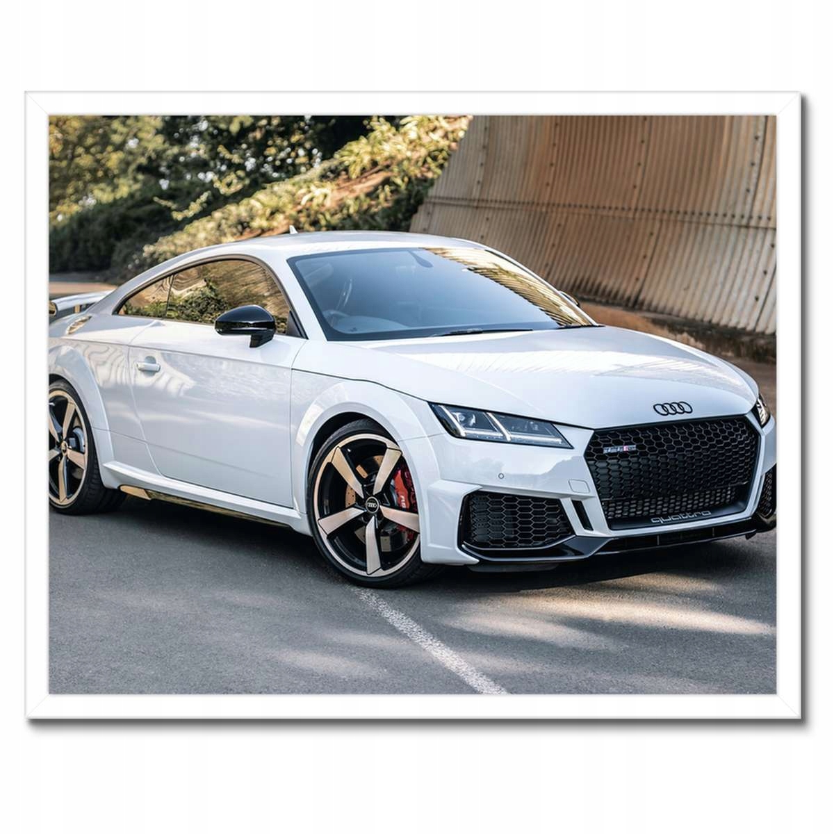 Plakáty v rámu 50x40 Bílé Audi Quattro Tt Rs