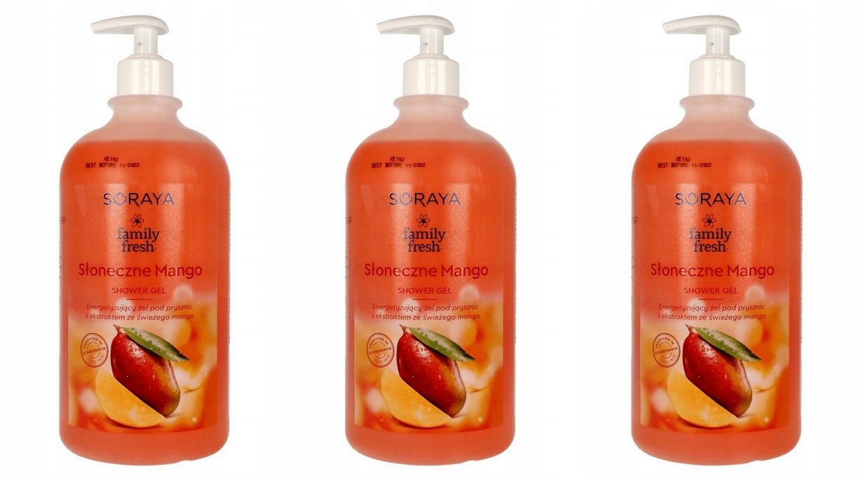 Soraya Sprchový Gel Energizující Mango 3x1L