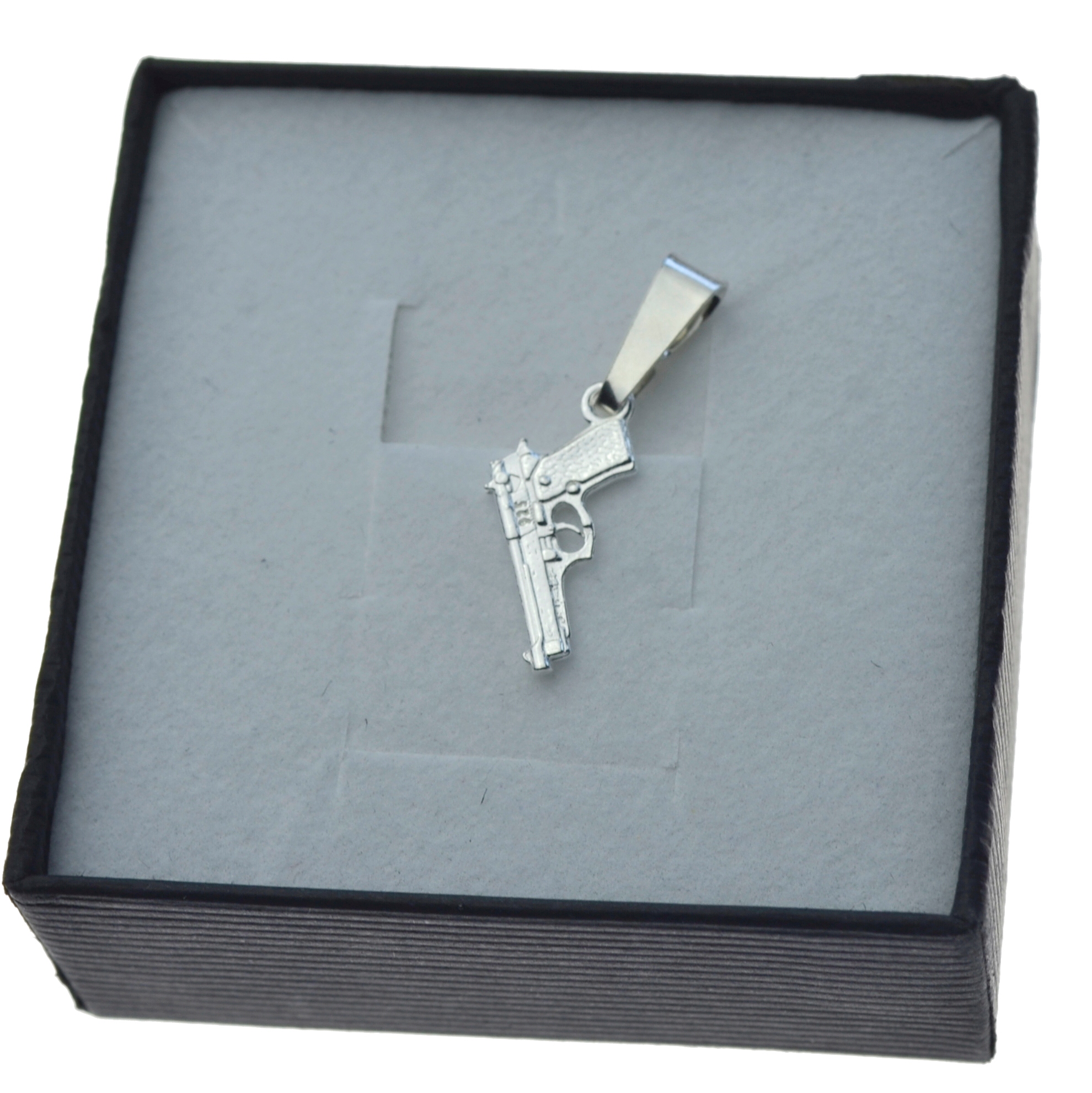 

Zawieszka do łańcuszka pistolet beretta srebro 925