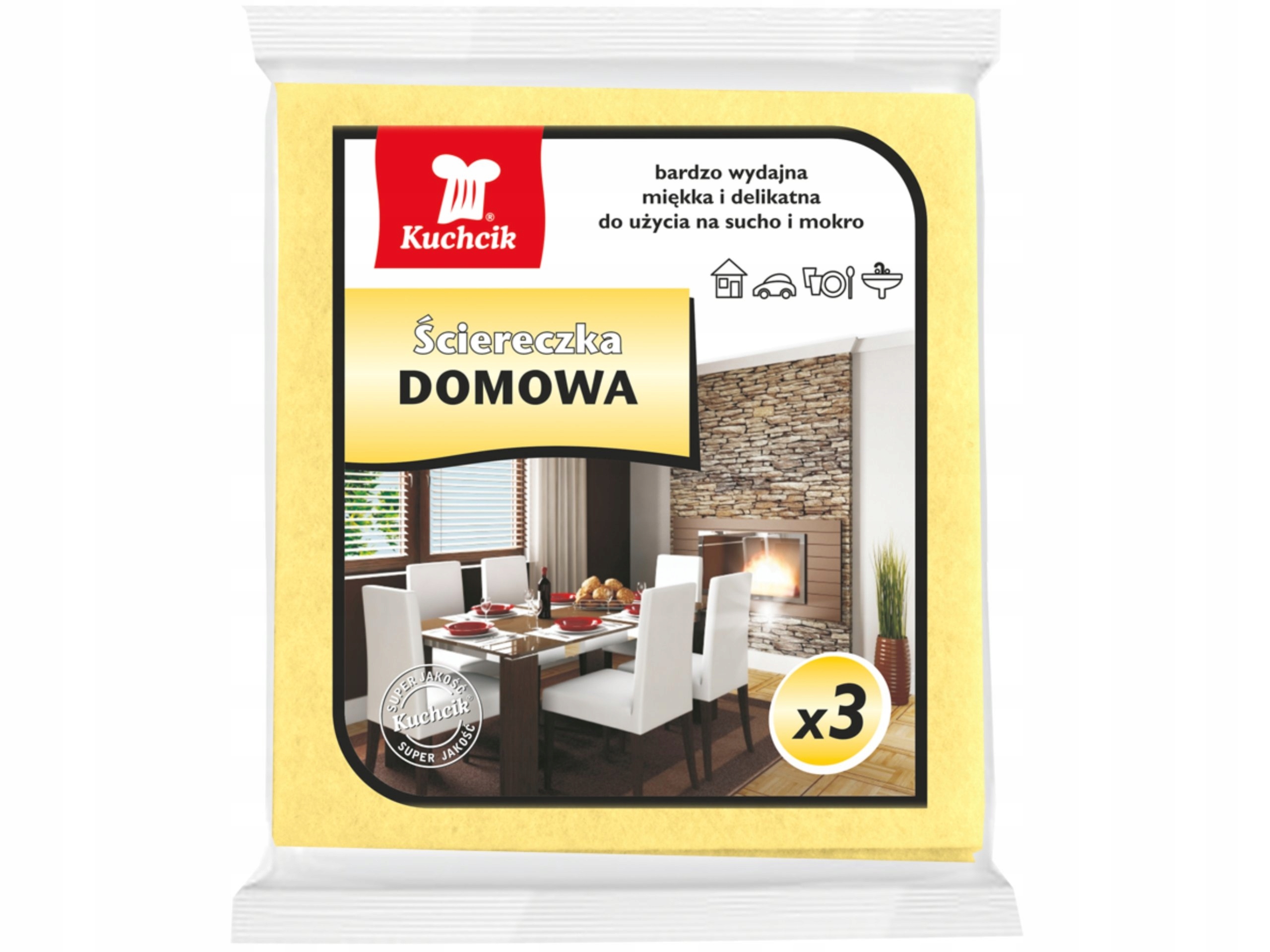

Ściereczka domowa do kurzu auta wycierania 3 szt