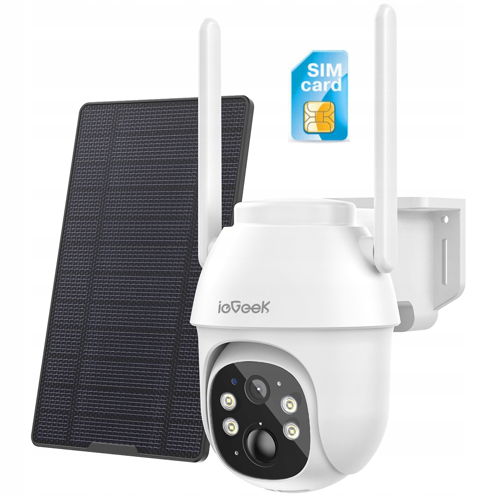 

Kamera Solarna Obrotowa Ip Gsm 4G Lte Sim 2K 3MP