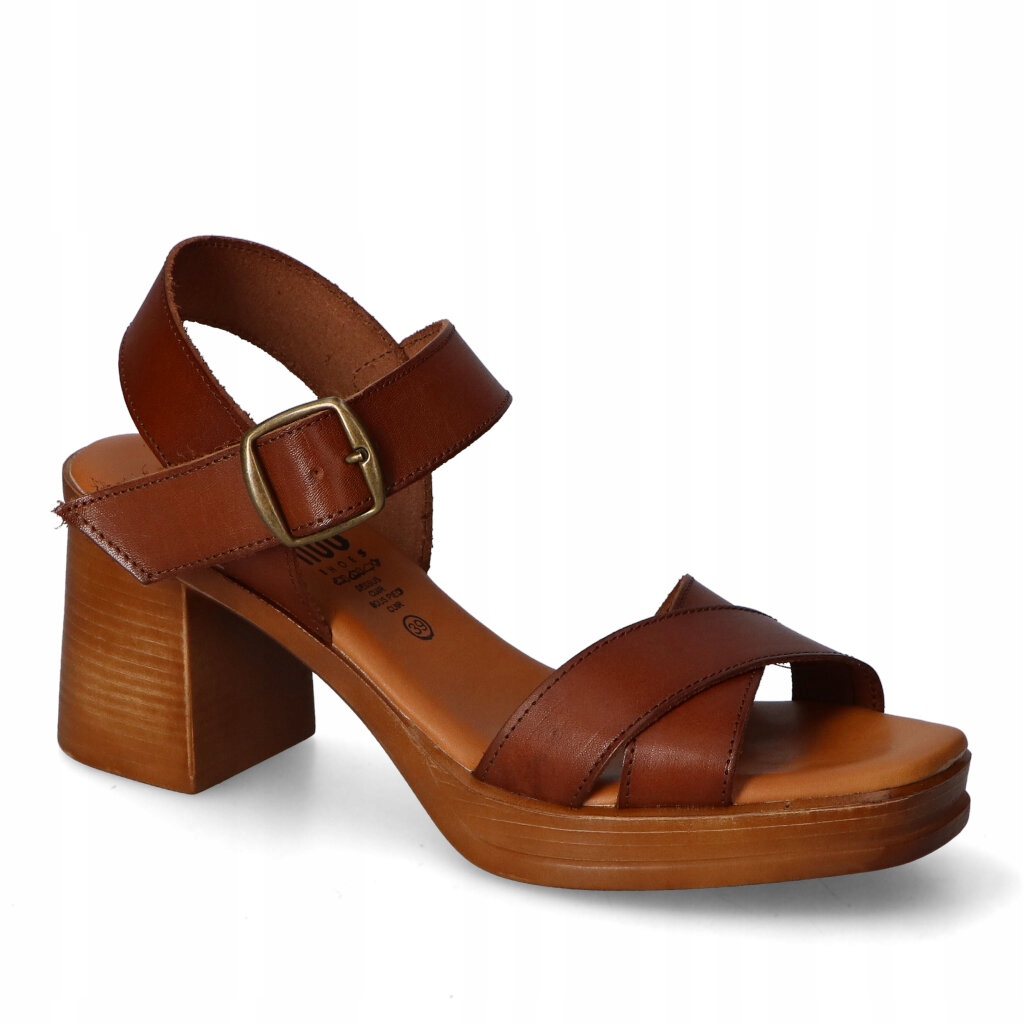 Sandály Hee 26541/Nuez Tmavě hnědá lico 39