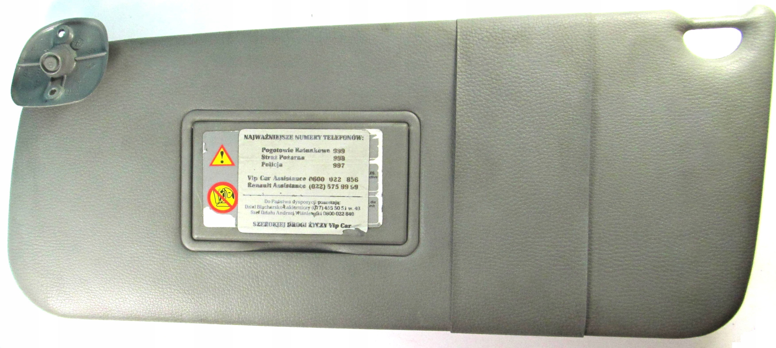 RENAULT KANGOO І LIFT СОНЯШНИК ЛІВИЙ КОЗИРОК ЄС