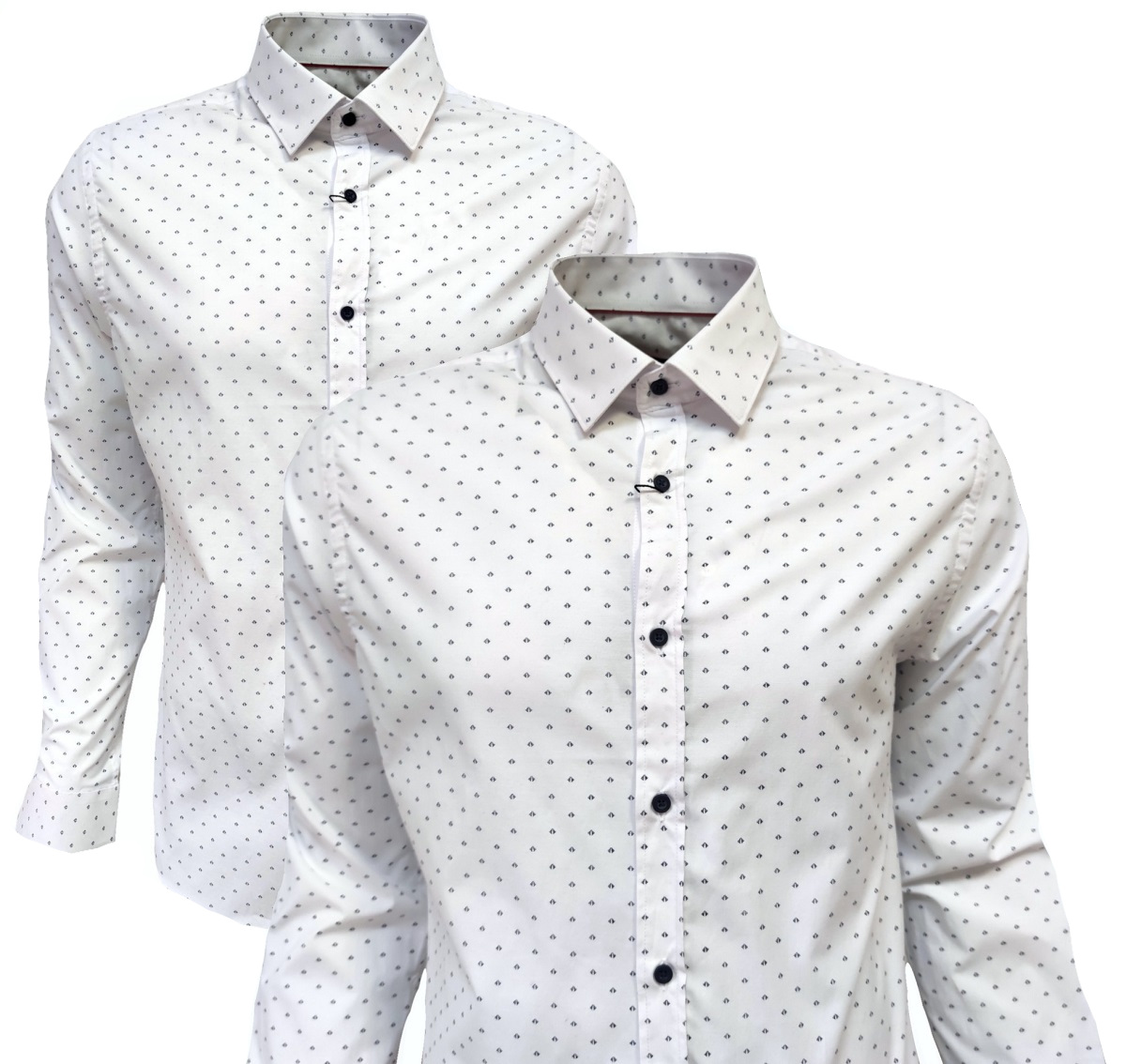 Bílá Košile Casual Fit-slim 4XL