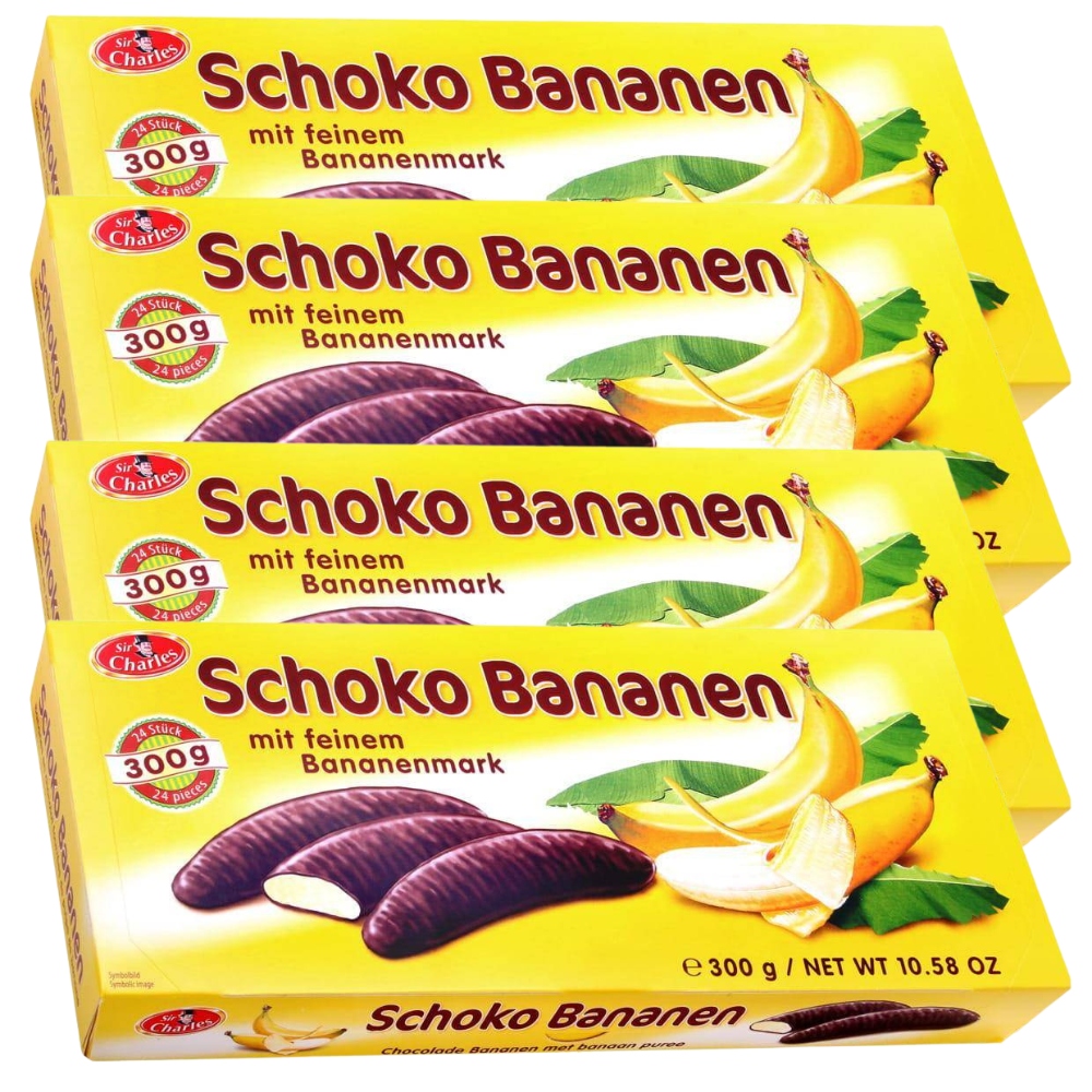 Levně SirCharles Schokobanan banánové pěny 4x300 g