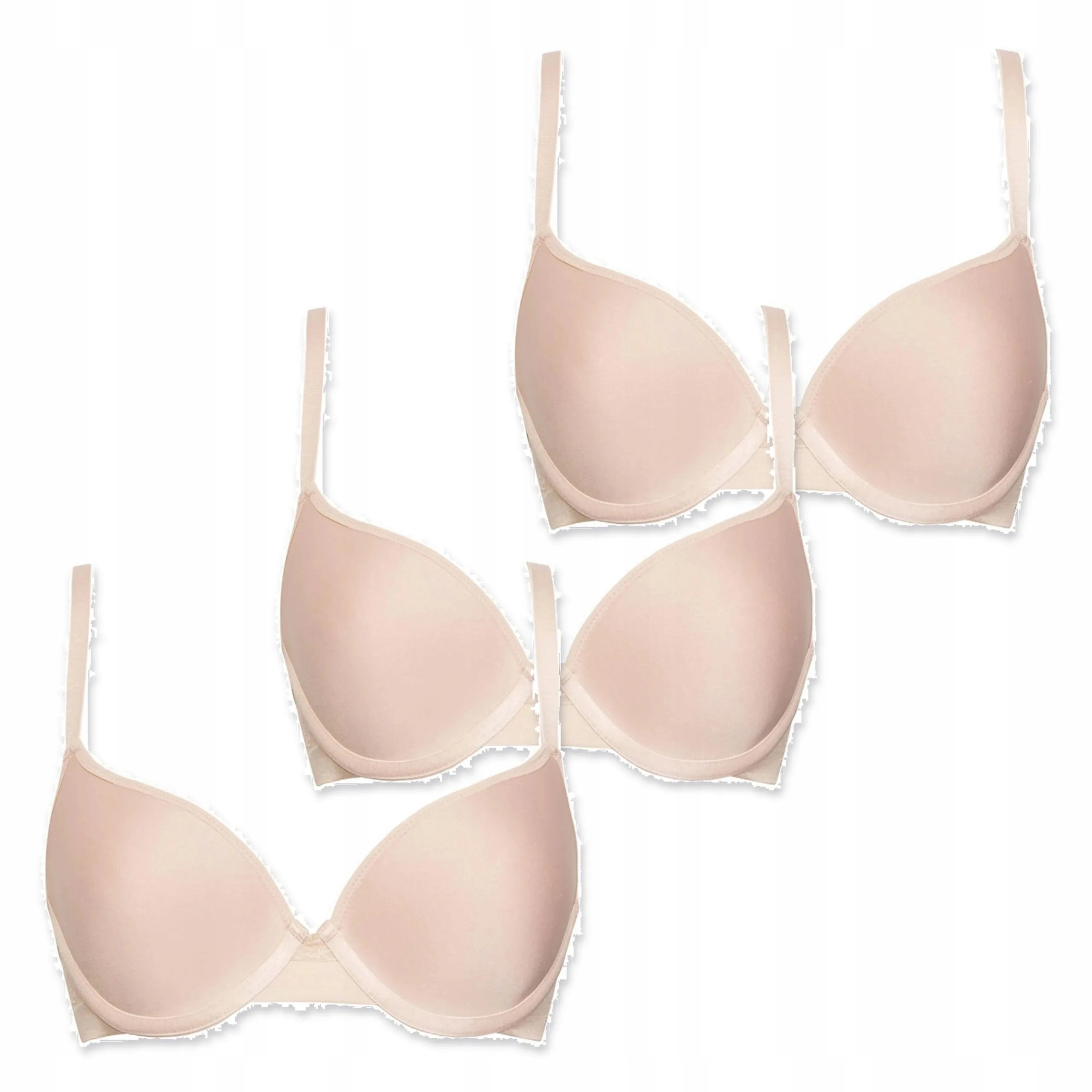 3x Vycházková podprsenka s bezešvým obvodem Sielei Flower 2506 béžová 85C