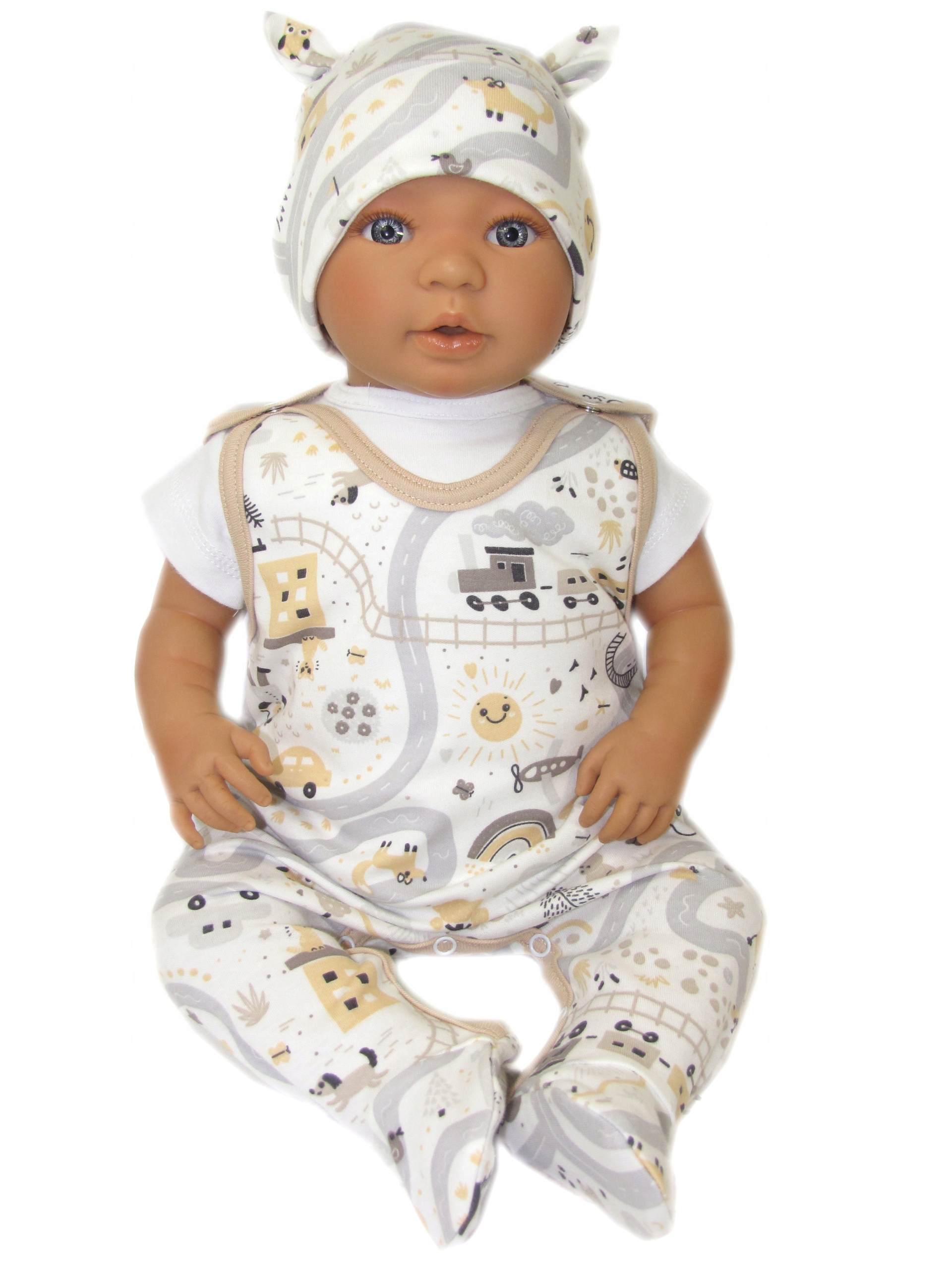 ŚPIOCHY NIEMOWLĘCE ŚPIOSZKI BAWEŁNIANE r.56 /82/ Rozmiar 56