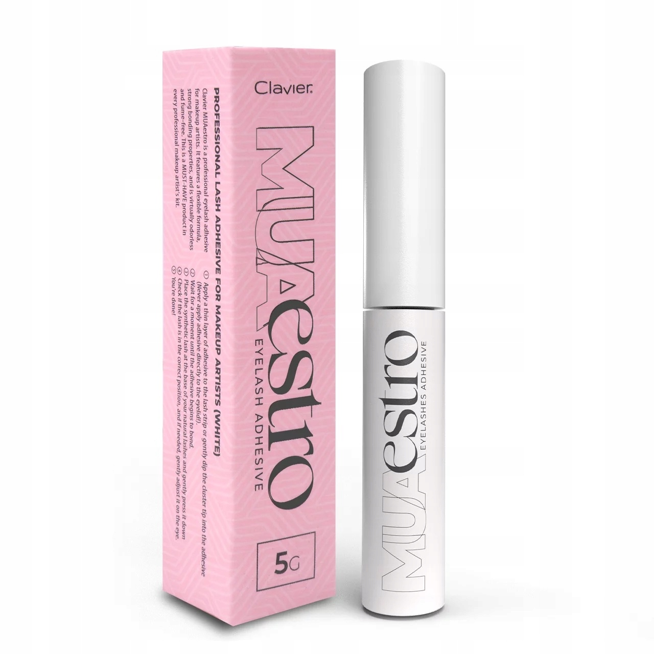 clavier Klej do rzęs MUAestro biały 5g